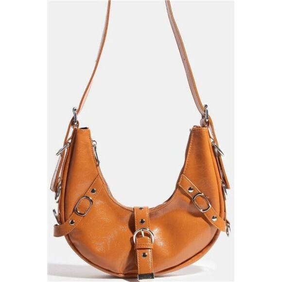 Fame Multi Belt Strap‎ Accent Shoulder Bag - Picture 2 of 3